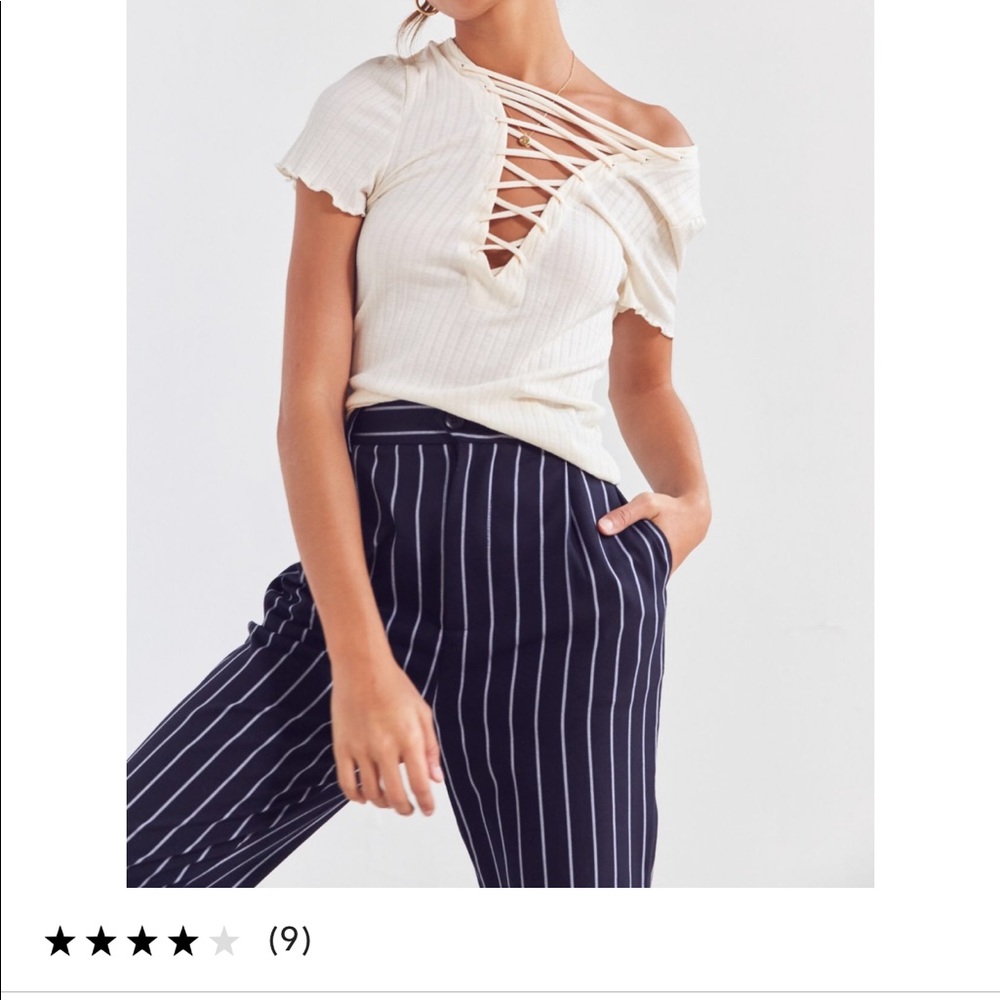 Project Social T Amelia Lace Up Tee